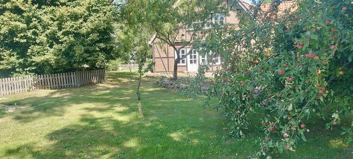 Geräumige Haushälfte auf dem Land – Garten