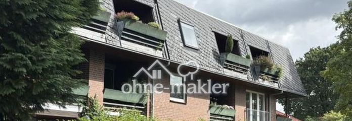 2-room apartment in Hamburg Bergstedt with large southwest-facing loggia and green views, 2nd floor (top floor)