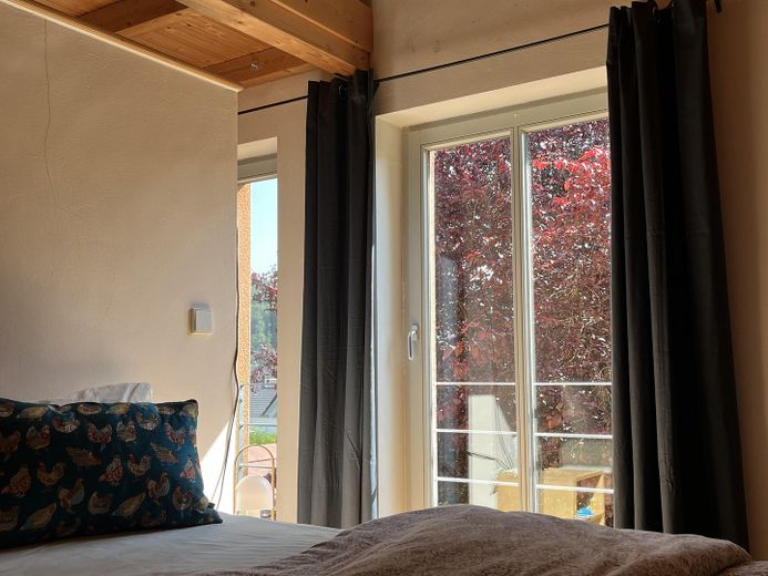 Schlafzimmer mit Ausblick