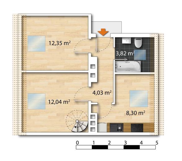 Grundriss Wohnung