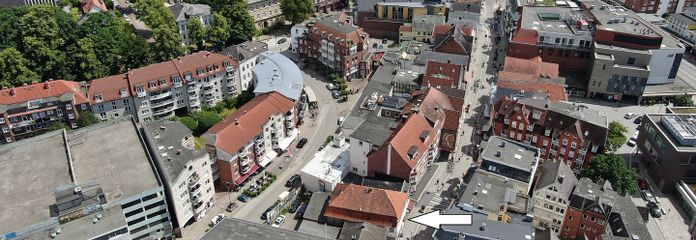 Luftbild mit Markierung 1