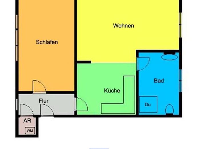 Nossen! Incantevole appartamento di 2 locali ... Laminato ... Bagno con luce naturale ... Ripostiglio! – Foto 1
