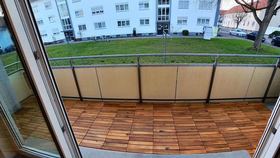 Balkonfliesen Echtholz Akazien