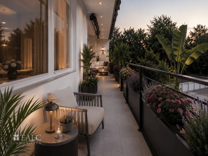 Wohnung zum Wohlfühlen – Balkon I KI-generiert