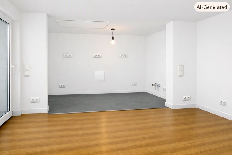 Appartamento ristrutturato di 4 stanze con ampio balcone e garage a Dorsten-Wulfen – Ansicht in den Küchenraum KI g