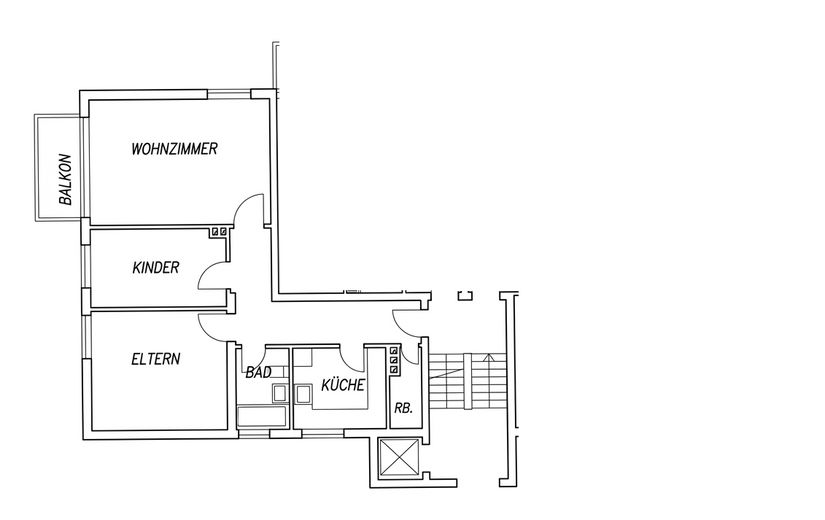 3 Zimmer Wohnung (78m²) Wohnung mit Balkon – Foto 5