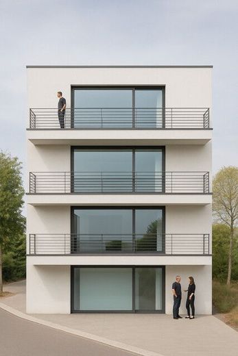 Energetisch optimierte Neubauwohnung, Penthouse,  Panoramaausblick, provisionsfrei – Balkone