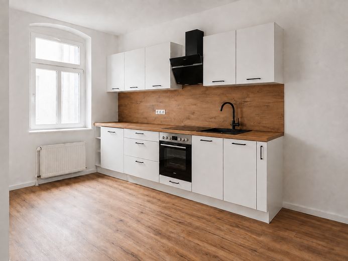 Appartement 2 pièces entièrement rénové avec cuisine moderne intégrée – Küche