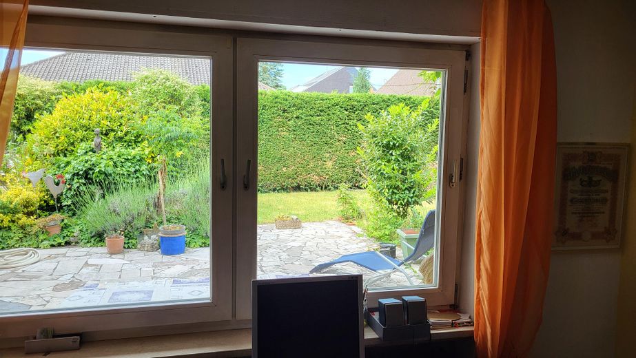 Blick aus dem Arbeitszimmer