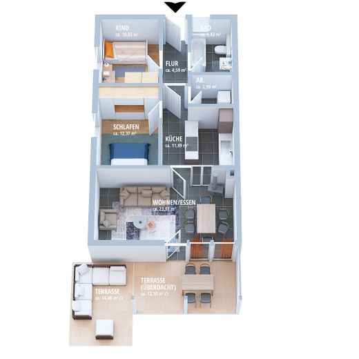 3D-Grundriss