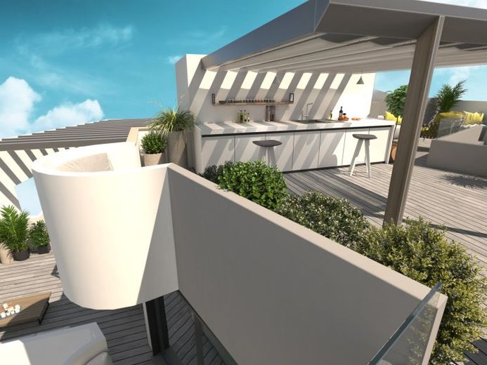 Appartement neuf exclusif avec vue directe sur le lac et jardin sur le toit privé – Photo 1