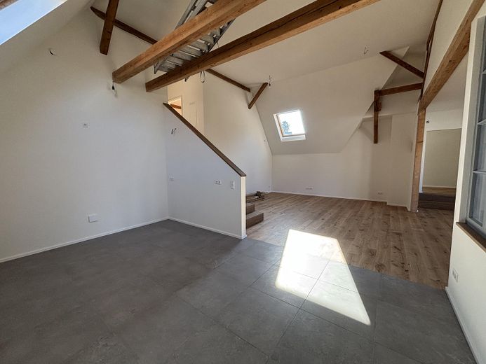 Vida única: loft con balcón soleado y jardín privado – Küche