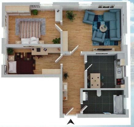 Kompakte 3-Zimmer mit Laminat, SP und Wannenbad in guter Lage – GR