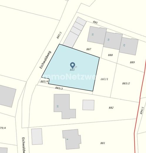 Ihr Logenplatz über Bad Wildbad: Voll erschlossenes Baugrundstück in bester Hanglage. – Screenshot Lage