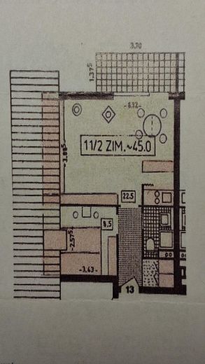 Grundriss der Wohnung