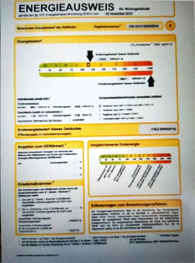 Energieausweis "D"