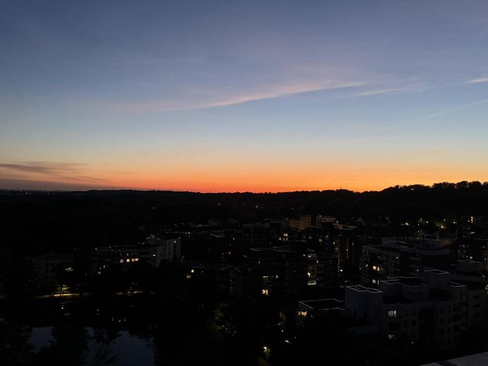 Abendstimmung über den Dächern