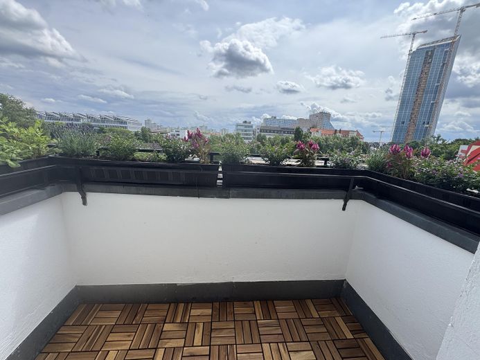 Balkon mit freiem Blick