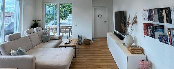 Exclusives 4,5 Zimmer Penthouse in ruhiger Lage in Schwanau - Ottenheim zu vermieten! – offenes Wohnzimmer