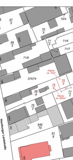 *Gegen Gebot*Bauernhaus / Hofreite  mit Nebengebäude* – Lageplan 