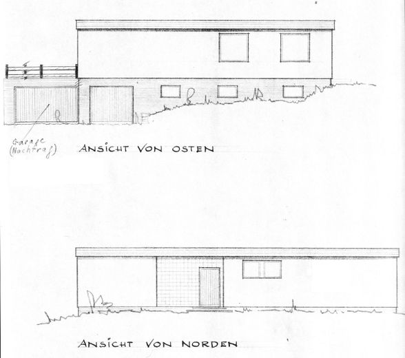 Bauplanansicht Norden & Westen