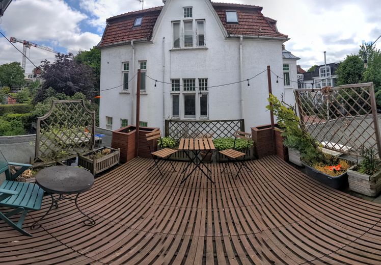 Top zentrale 2,5 ZImmer-Wohnung mit Dachterrasse und Wintergarten im Dobbenviertel – Terrasse
