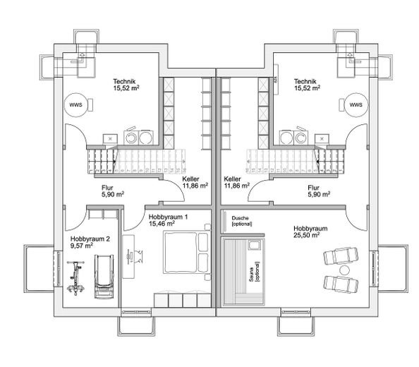 Living in a prime location in Obermenzing - south-facing garden & absolute quiet location – Untergeschoss