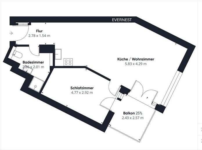 Premium Wohnen in Wandsbek: Helle Neubauwohnung mit Loggia und Team 7 Massivholzküche und Tiefgarage – Foto 1