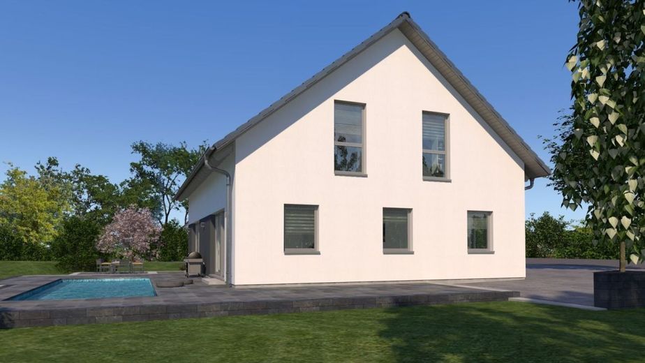 EIN ZUHAUSE FÜR DIE GANZE FAMILIE – Ansicht Garten