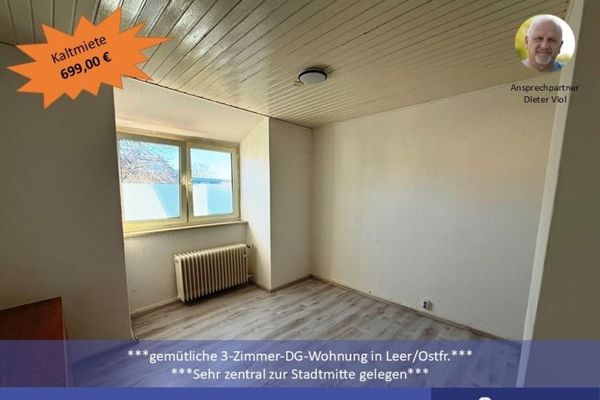 ***Gemütliche 3-Zi-Wohnung in zentraler Lage von Leer/Ostfr.***