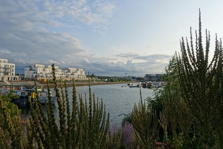 Wohnung im Bau, stadtnah im Hafenquartier Graf Bismark mit Balkon am Yachthafen/Kanal für 2 Personen – Ambiente Wohnumfeld