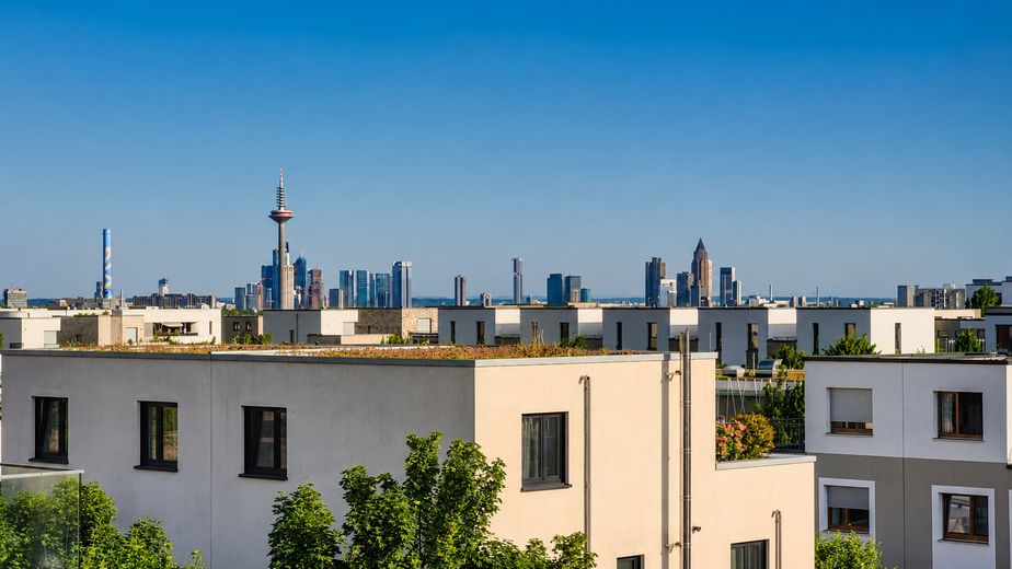 PROVISIONSFREI Penthouse 112 m², WESTFLÜGEL Riedberg, A+ Hausgeld EUR275 -  47,5m² Dachterrasse – Die Skyline immer im Blick