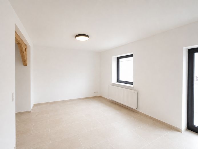 Renovierte 1-Zimmer-Wohnung mit 52 m² Innenhof in RWTH-Nähe – provisionsfrei – Wohnbereich