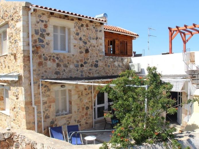 Kreta, Kokkino Chorio renoviertes Haus mit Meerblick u. priv. Pool – Foto 1
