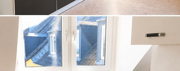 Abitare nel cuore del quartiere Frankenberger – luminoso appartamento di 3 locali con ascensore – Küche