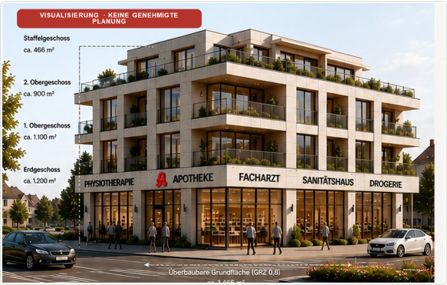 Gewerbeobjekt Wohnobjekt Grundstück Halle Haus Provisionsfrei – Potenzial: 3+1 Geschoss, 12m H
