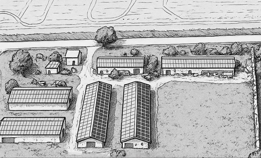 Zeichnung des Grundstücks