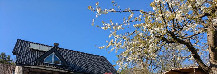 Haus vom Garten aus