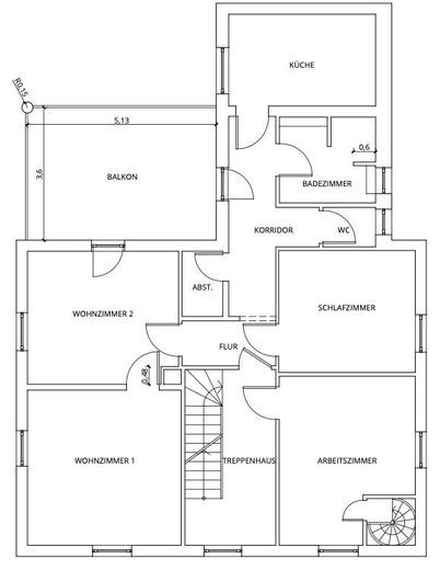 Großes 3-Familienhaus inkl. 3 Garage * in Bad Berneck – 1.OG