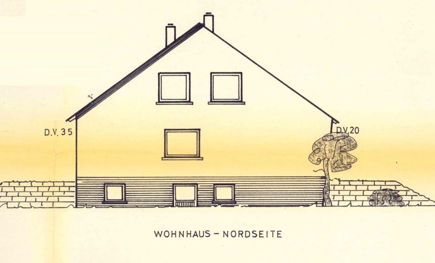 Architektenhaus in ausergewöhnlicher Alleinlage – Planung Nordseite