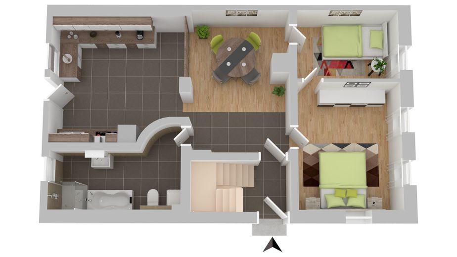 Wunderschönes Einfamilienhaus mit Anliegerwohnung  -  Provisionsfrei! – Ansicht EG