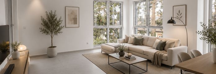 Exklusive Neubauwohnungen im Herzen von Erlensee - modern, ruhig, hochwertig – Beispiel Wohnzimmer