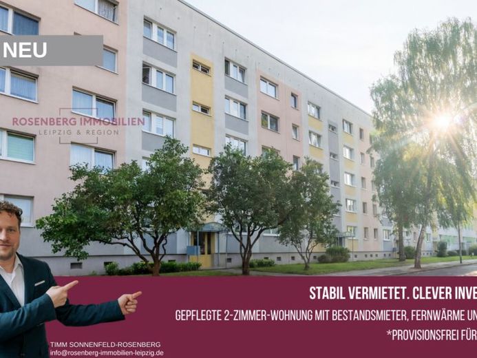 *Provisionsfrei für Käufer* 
Solide 2-Zimmer-Kapitalanlage mit 
langjährigem Bestandsmieter in Halle – Foto 1