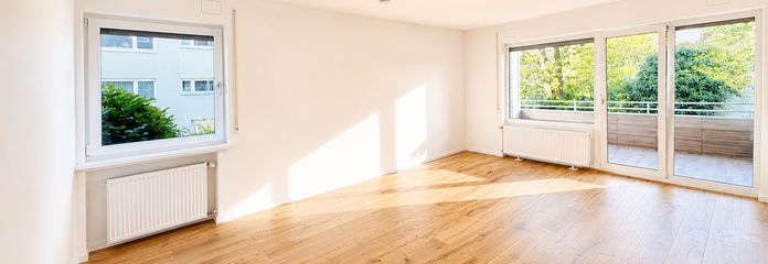 Provisionsfrei & hochwertig saniert: 3-Zimmer-Wohnung mit 2 Balkonen in Düsseldorf-Lörick