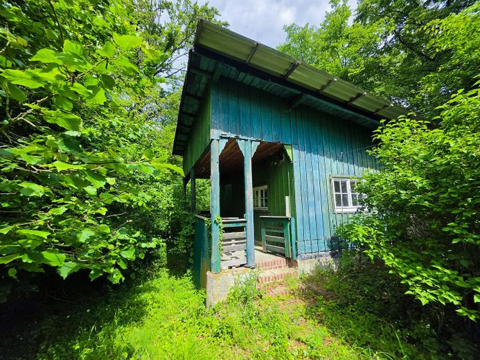 Riservato: storico eremo in un rifugio boschivo privato nella terra di Frau Holle – Historische Klause, Veranda 