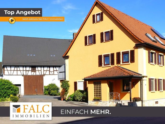 Mit Charme, Scheune und XXL - Bauplatz - FALC Immobilien Heilbronn – Titelbild