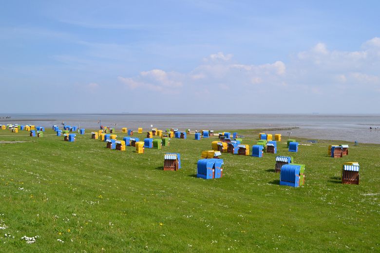 Grünstrand mit Sandabschnitten