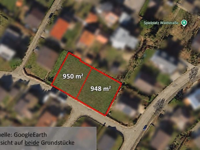 Deux terrains à bâtir à Eppingen : 950 m² et 948 m² – achetables séparément ou réunis en une seule parcelle – Photo 1