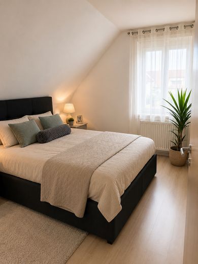 Schöne 3-Zimmer Dachgeschoss Wohnung in Bielefeld AdL (19)  mit Wohnberechtigungsschein – Schlafzimmer
