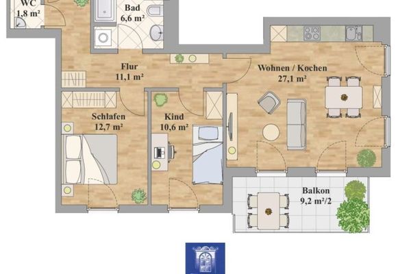 Perfekte Wohnung mit Charme im Erstbezug!